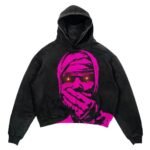 Punk Design Printed Hoodie Harajuku Street Clothing Y2 Fashion Large Hoodie Hip Hop Gothic Long Sleeve - Image 2