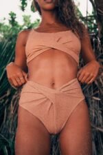 Swimsuit Feminine Sling High Waist Halter Bikini Bathing Suit Women 2 Piece Set - Image 2