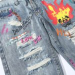 Graffiti ripped jeans - Image 6