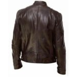 PU Leather Jacket Slim Leather Jacket - Image 4