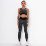 Jacquard camouflage Yoga Pants Set - Image 2