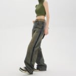 Women's High-waisted Straight Baggy Jeans - Image 3