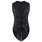 Spring And Autumn Punk Men's Clothing Solid Color Formal Wear Slim Men's Casual Vest