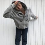 Butterfly Pattern Rhinestone Zipper Streetwear - Image 6