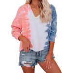 Tie Dye Hoodie Loose Ombre Long Sleeve Top - Image 5