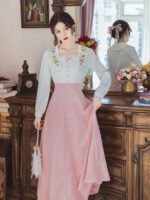 Early Autumn Women's New Clothing Retro French Romantic Pastoral Style Fairy Dress - Image 3