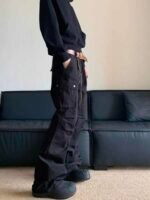 Retro Multi-pocket Cargo Pants Men's Straight Casual Paratrooper Pants - Image 2