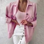 Collar Coat Streetwear Jacket For Women Autumn - Image 6