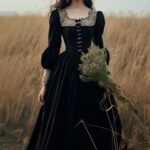 French Style Hepburn Wind Black Retro Women's Clothing Vintage Dress - Image 4