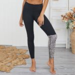 Leopard print yoga set sports yoga fitness set - Image 4