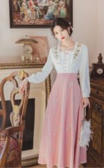 Early Autumn Women's New Clothing Retro French Romantic Pastoral Style Fairy Dress - Image 8