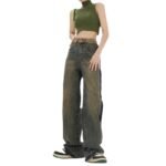 Women's High-waisted Straight Baggy Jeans - Image 6