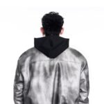 Niche Punk Flight Jacket Men's Autumn And Winter Thickening Quilted Leather Coat Motorcycle Clothing - Image 6