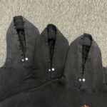 Metal Angel Print Distressed Oversized Hoodie - Image 2