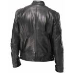 PU Leather Jacket Slim Leather Jacket - Image 3