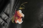 Embroidered studded leather jacket - Image 3