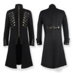 Medieval Gothic Mid-length Coat Cosplay Clothing - Image 4
