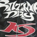 Gothic Letter Affixed Cloth Embroidered Motorcycle Leather Men's Clothing - Image 3