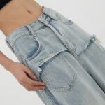 Women's Vintage High-waisted Straight Leg Jeans - Image 5