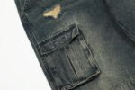 Punk Ripped Cargo Jeans Men's Clothing - Image 5