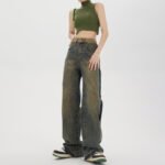 Women's High-waisted Straight Baggy Jeans - Image 2