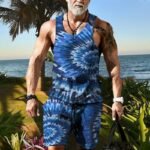 Men's Clothing Series Fashion Camisole Colorful Hip Hop Print Sleeveless Top Shorts Suit - Image 9