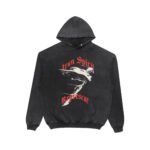 Metal Angel Print Distressed Oversized Hoodie - Image 6