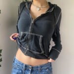 Women's Athleisure Cardigan Hoodie - Image 2
