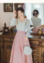 Early Autumn Women's New Clothing Retro French Romantic Pastoral Style Fairy Dress - Image 9