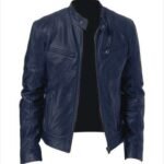 PU Leather Jacket Slim Leather Jacket - Image 7