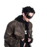 Niche Punk Flight Jacket Men's Autumn And Winter Thickening Quilted Leather Coat Motorcycle Clothing - Image 5