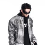 Niche Punk Flight Jacket Men's Autumn And Winter Thickening Quilted Leather Coat Motorcycle Clothing - Image 4
